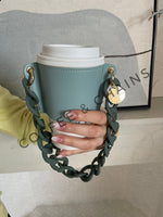 Load image into Gallery viewer, Teal Coffee Sleeve
