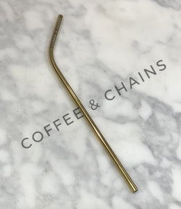 Gold Straw Small / Curved