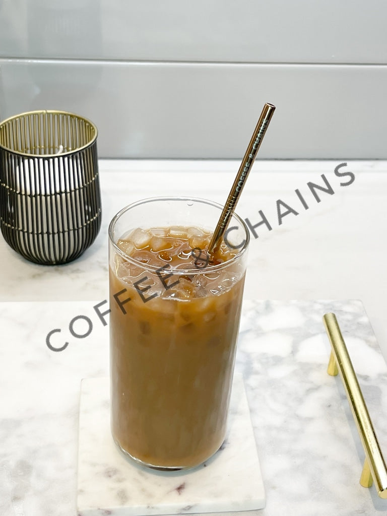 Rose Gold Straw – Coffee & Chains
