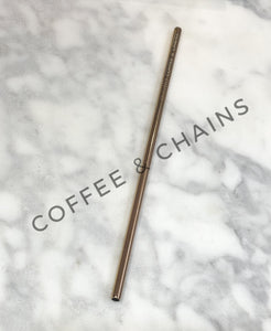 Rose Gold Straw Small / Straight