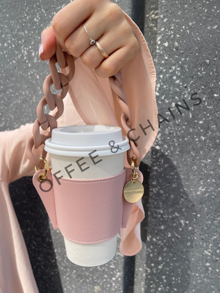 Rose Petal Coffee Holder, Stylish Hands-Free Coffee Accessory