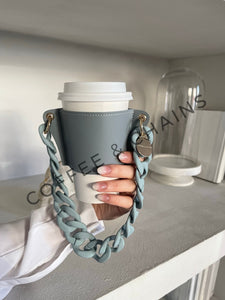 Santorini Blue Coffee Sleeve