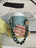 Load image into Gallery viewer, Teal Coffee Sleeve

